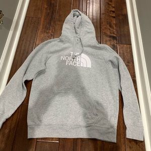 Grey north face hoodie